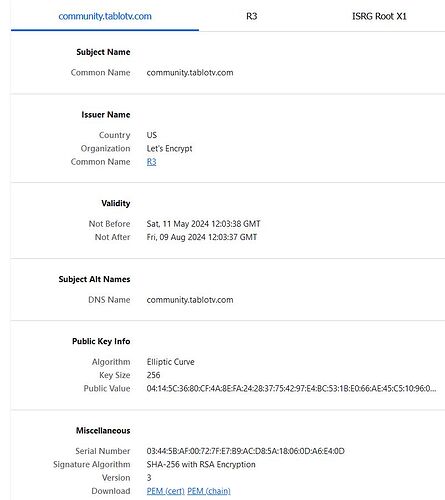 TabloCertificate