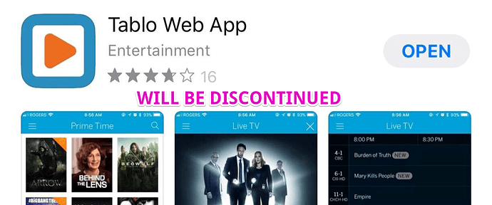 tablo_web_app_ios_discontinued