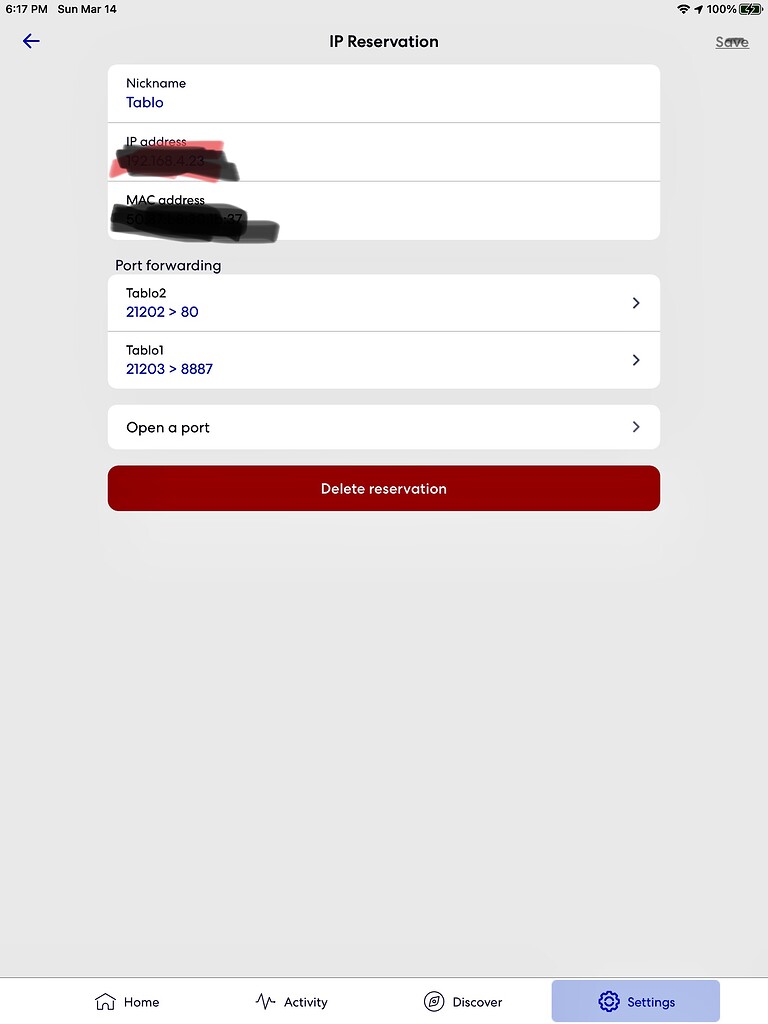 Tablo & eero remote setup - Support & Troubleshooting - TabloTV Community