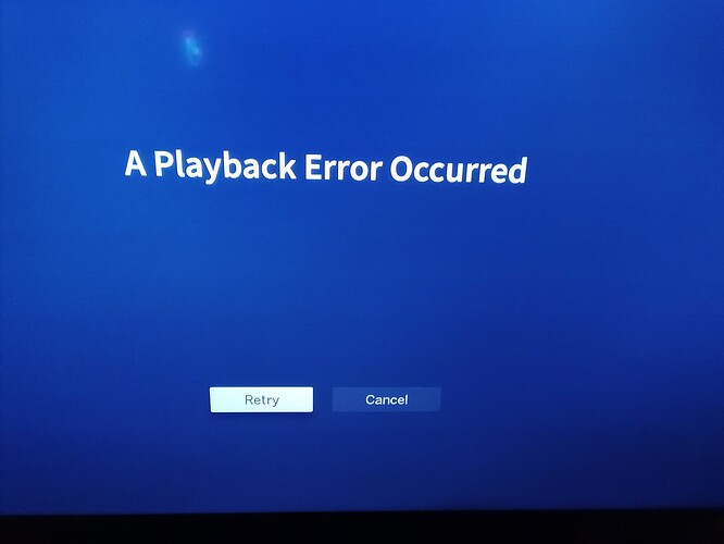 playback error