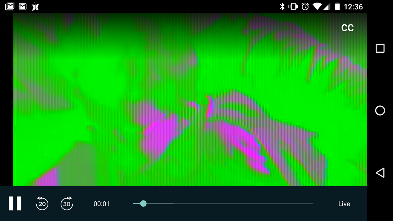 New recordings and live TV green/pink Support & Troubleshooting