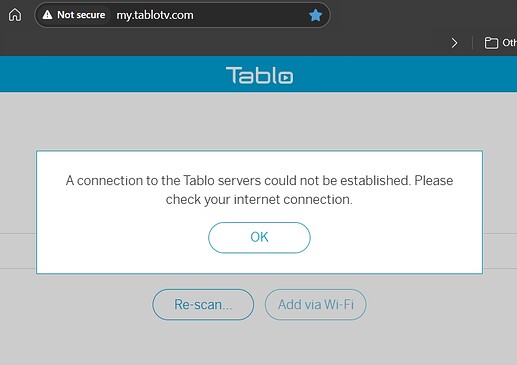 OG_Tablo_No_Connection_to_Servers